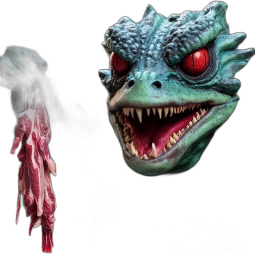 dragon, mask, creature, concept art transparent PNG cut-out