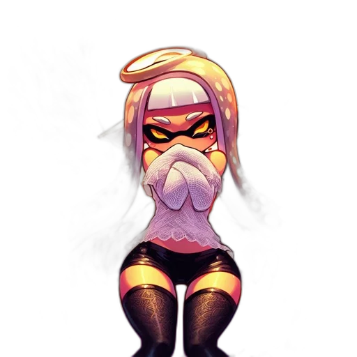 mask, concept art, pixel art, cyberpunk transparent PNG cut-out