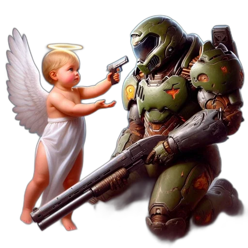 robot, weapon, concept art, fantasy art transparent PNG cut-out