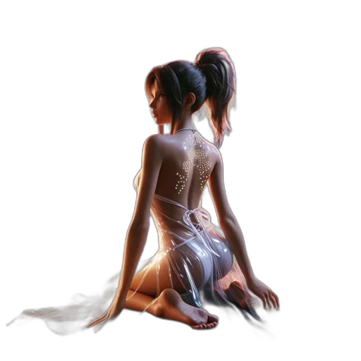 dress, concept art, fantasy art, photorealistic transparent PNG cut-out