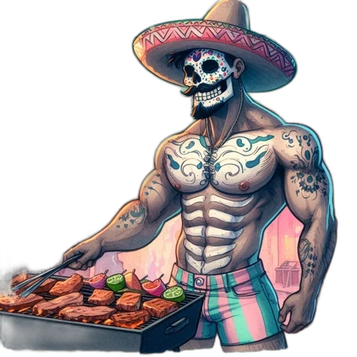 food, robot, concept art, pixel art transparent PNG cut-out