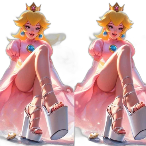 crown, dress, concept art, 3d render transparent PNG cut-out