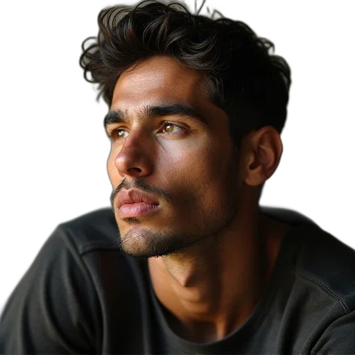 face, staff, hair, hat transparent PNG cut-out