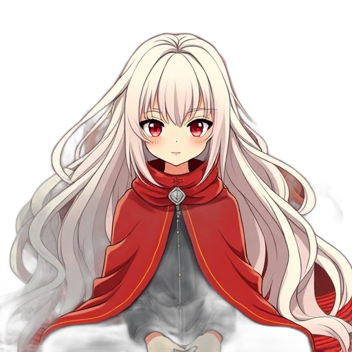 dragon, staff, flower, hair transparent PNG cut-out