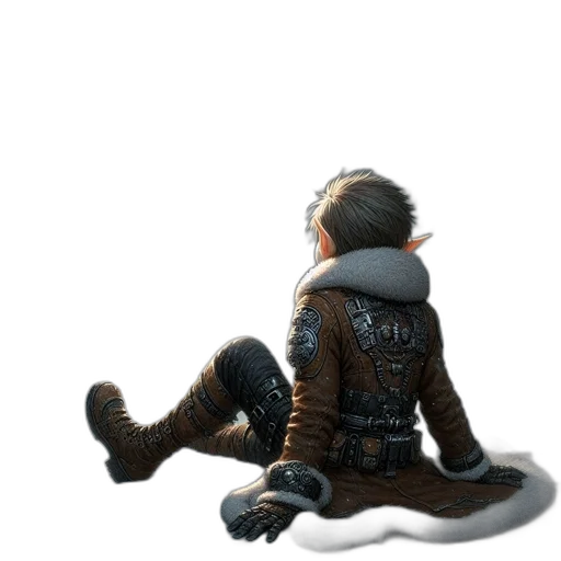 jacket, robot, weapon, sword transparent PNG cut-out