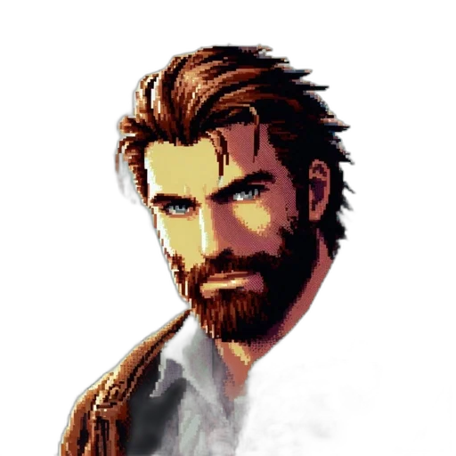 face, staff, pixel art, concept art transparent PNG cut-out