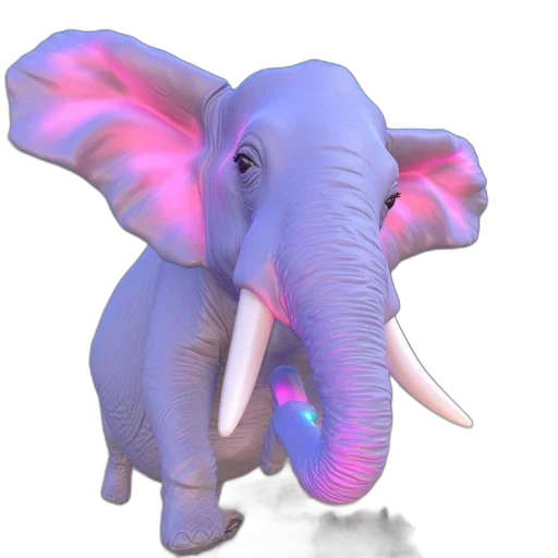 animal, creature, 3d render, concept art transparent PNG cut-out