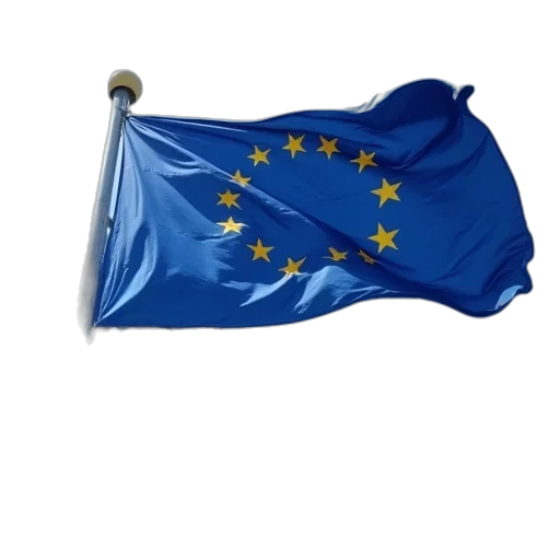 european, flag, waves, outside transparent PNG cut-out