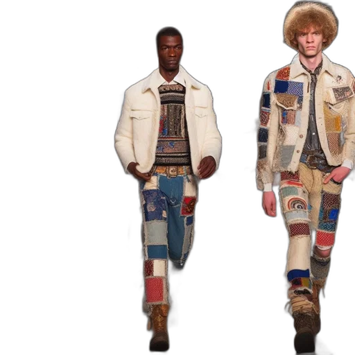 jacket, concept art, 3d render, earth tones transparent PNG cut-out