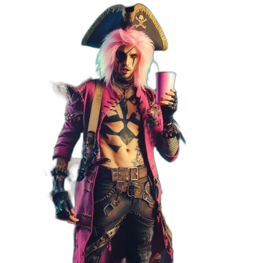 jacket, weapon, staff, concept art transparent PNG cut-out