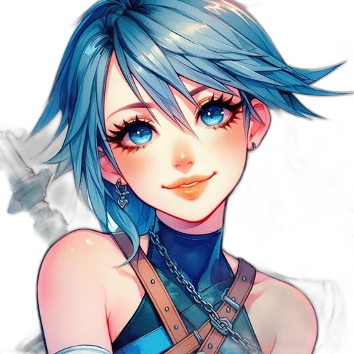 face, staff, robot, fantasy art transparent PNG cut-out