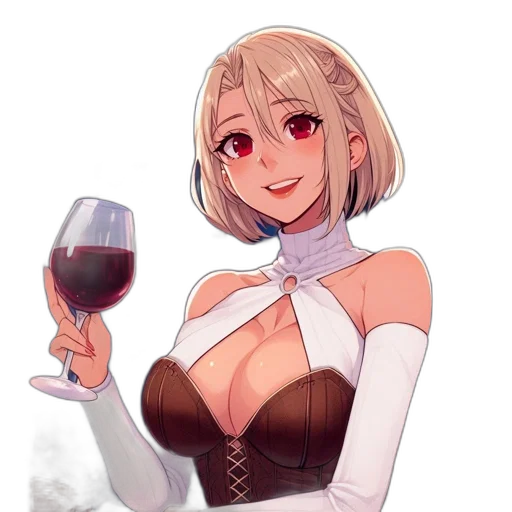dress, robot, bottle, staff transparent PNG cut-out
