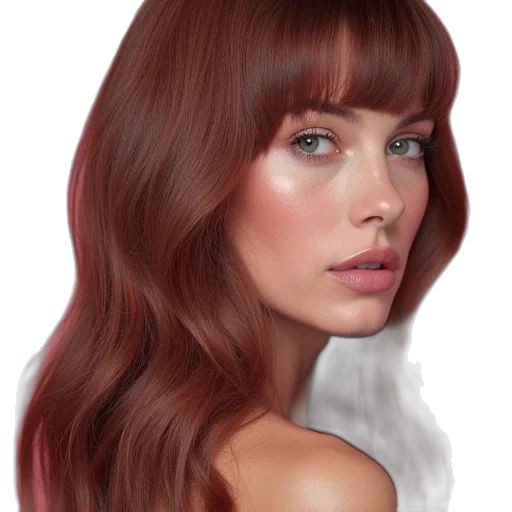 hair, face, photorealistic, watercolor transparent PNG cut-out