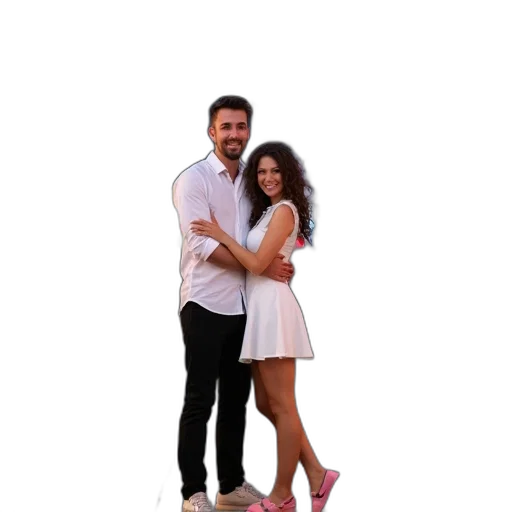 dress, shoes, furniture, couple transparent PNG cut-out
