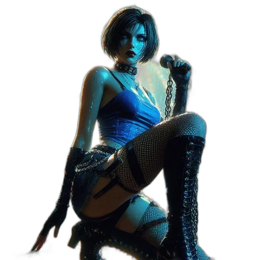 staff, weapon, dress, cyberpunk transparent PNG cut-out