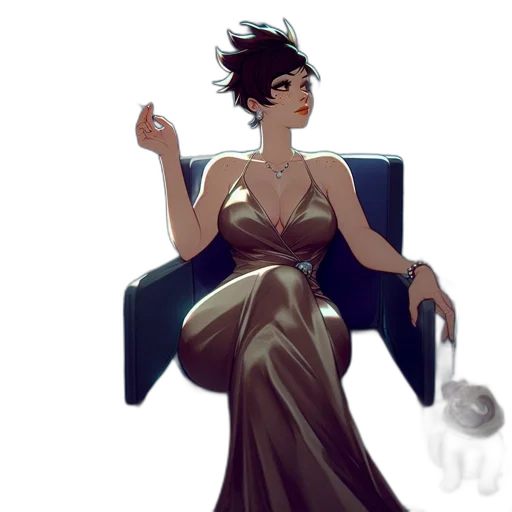 dress, crown, staff, concept art transparent PNG cut-out