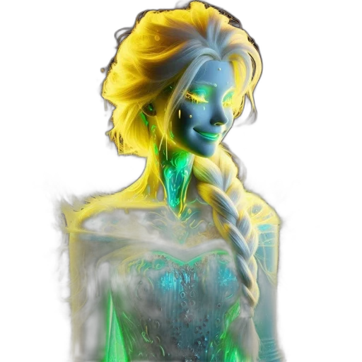 robot, jewelry, dress, face transparent PNG cut-out
