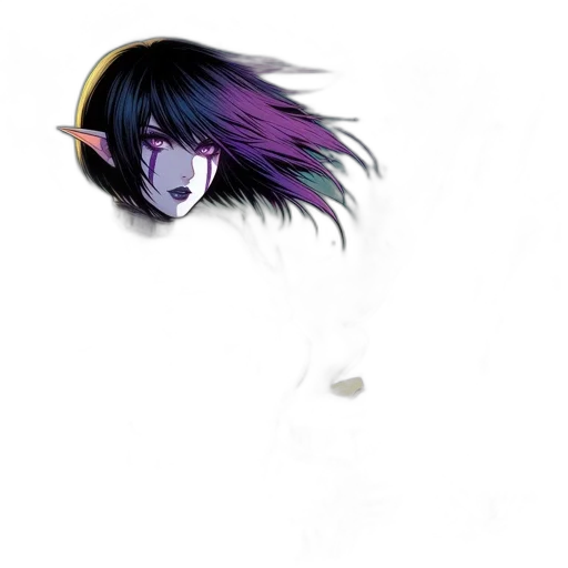 mask, hair, face, creature transparent PNG cut-out