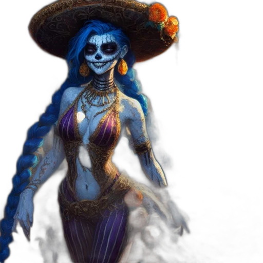 dress, mask, staff, concept art transparent PNG cut-out