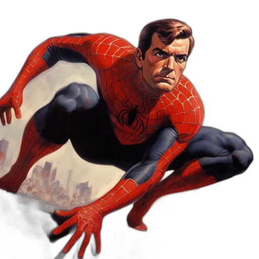 comic book art, concept art, photorealistic, fantasy art transparent PNG cut-out