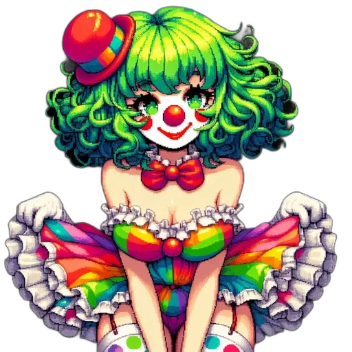dress, creature, pixel art, concept art transparent PNG cut-out