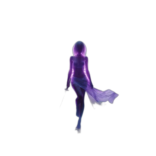dress, robot, creature, staff transparent PNG cut-out