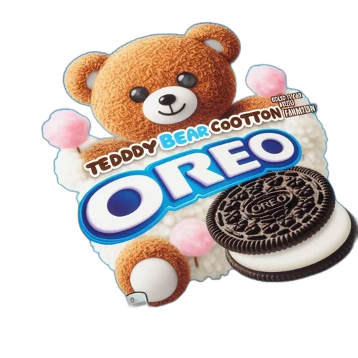 food, photorealistic, 3d render, oreo transparent PNG cut-out
