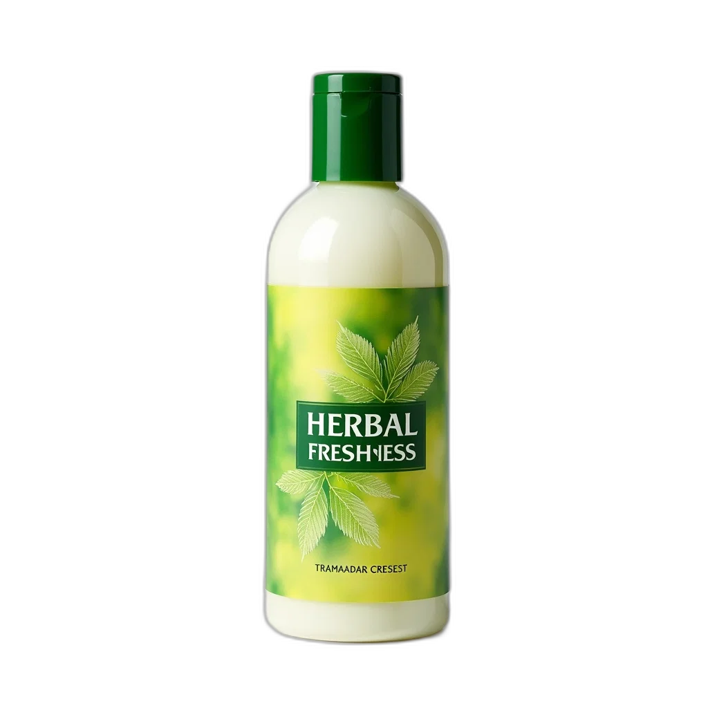 bottle, 3d render, herbal, freshness transparent PNG cut-out