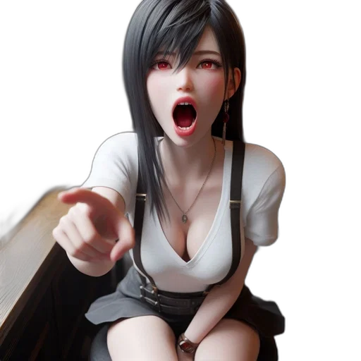 face, staff, 3d render, photorealistic transparent PNG cut-out