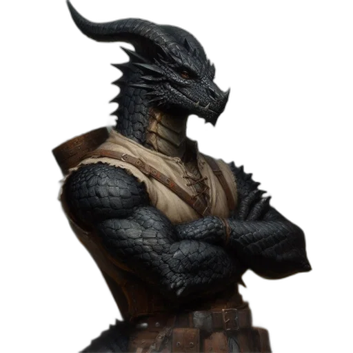 dragon, creature, staff, animal transparent PNG cut-out