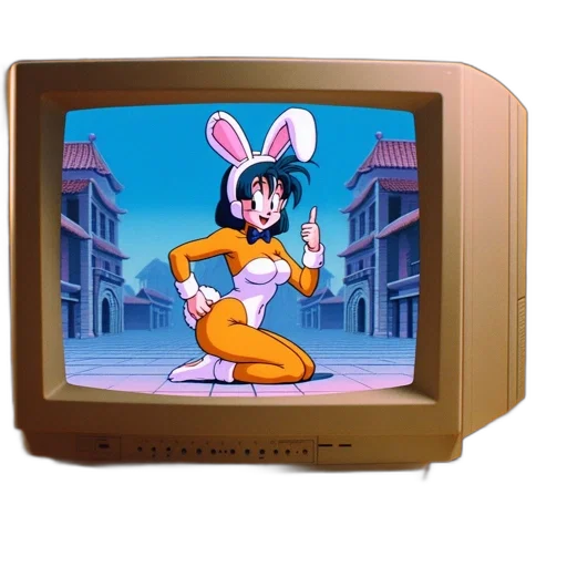robot, furniture, vaporwave, cartoon transparent PNG cut-out