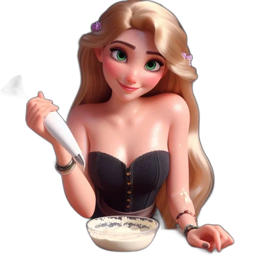 dress, food, jewelry, 3d render transparent PNG cut-out