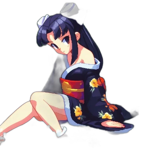 dress, staff, weapon, anime transparent PNG cut-out