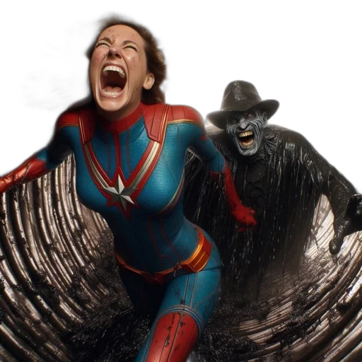 woman, dressed, captain, marvel transparent PNG cut-out