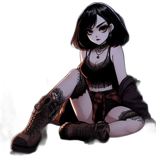 dress, mask, staff, weapon transparent PNG cut-out