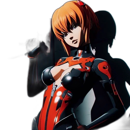 comic book art, concept art, anime, 3d render transparent PNG cut-out