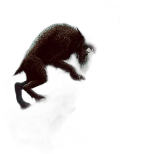 animal, creature, dragon, hair transparent PNG cut-out