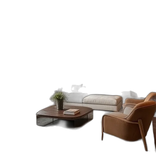 furniture, 3d render, photorealistic, concept art transparent PNG cut-out