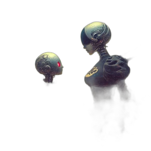 robot, mask, creature, face transparent PNG cut-out