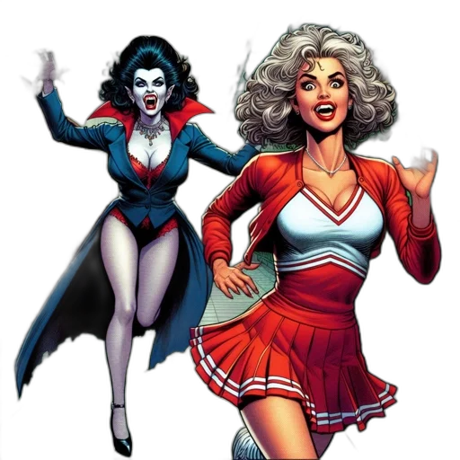 comic book art, concept art, cartoon, fantasy art transparent PNG cut-out