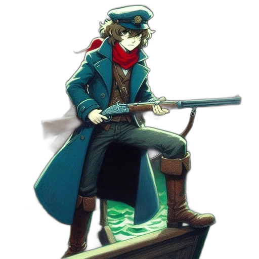 staff, weapon, jacket, sword transparent PNG cut-out