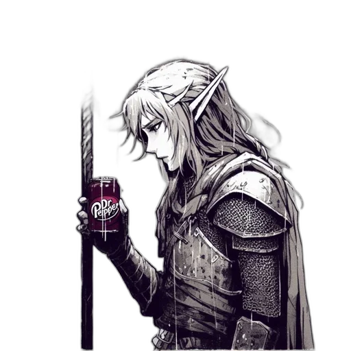 sword, weapon, dragon, bottle transparent PNG cut-out