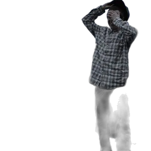 staff, jacket, hat, robot transparent PNG cut-out