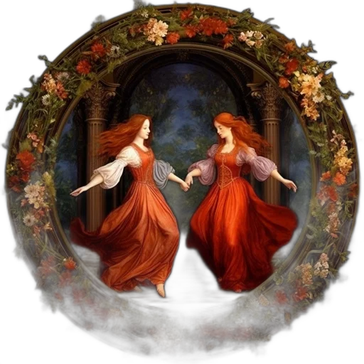 dress, fantasy art, oil painting, concept art transparent PNG cut-out