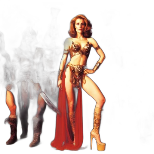 dress, concept art, comic book art, fantasy art transparent PNG cut-out