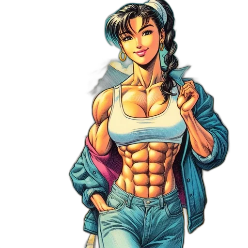 jacket, comic book art, cartoon, anime transparent PNG cut-out