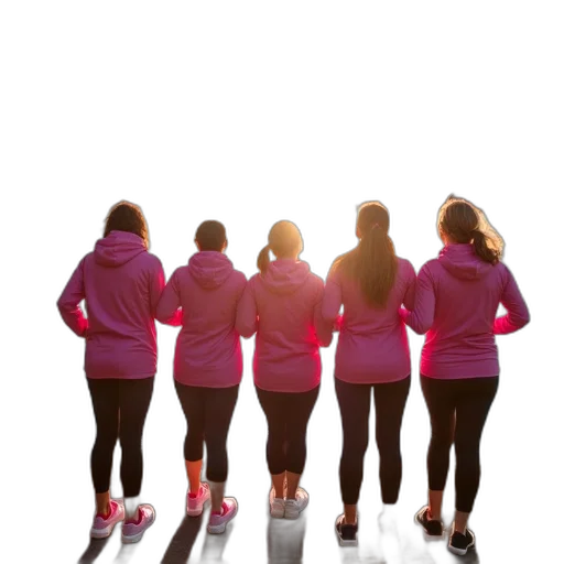 jacket, staff, 3d render, neon transparent PNG cut-out
