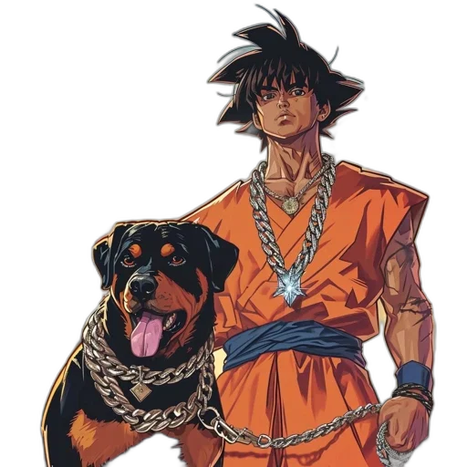 animal, jewelry, jacket, staff transparent PNG cut-out