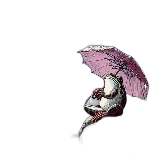 umbrella, hat, dragon, weapon transparent PNG cut-out