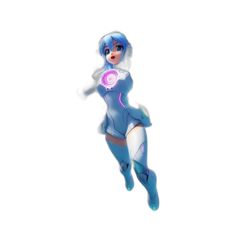 robot, dress, weapon, staff transparent PNG cut-out